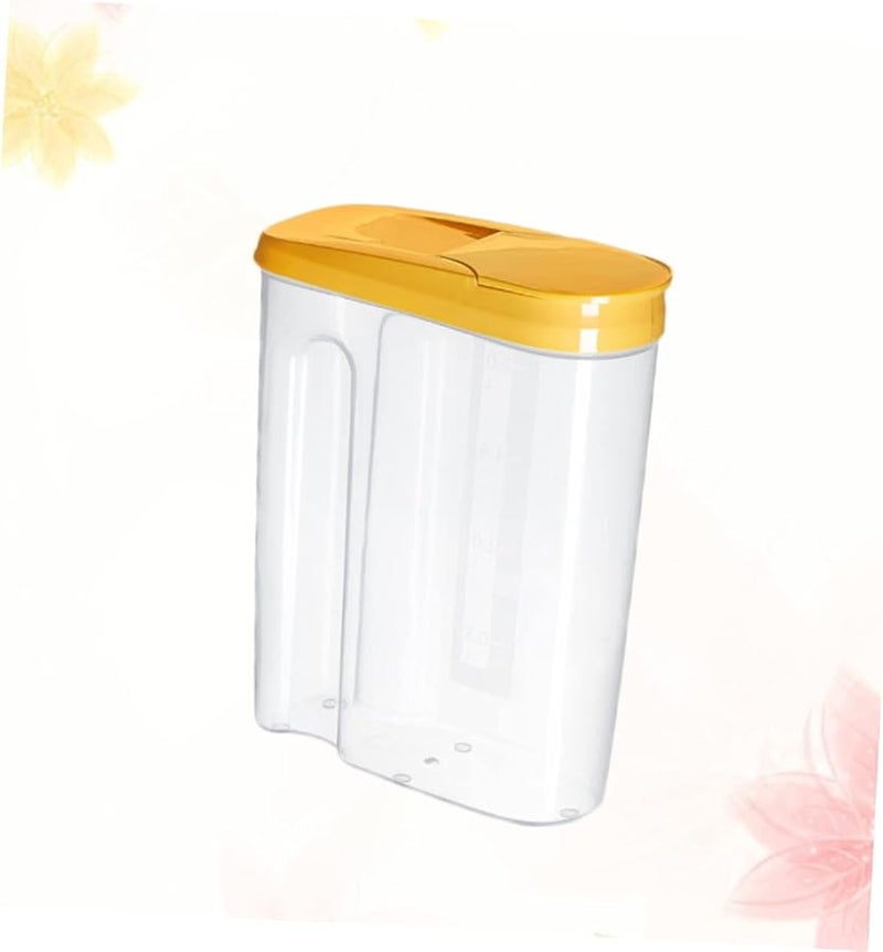 Yellow Plastic Sealed Canisters for Rice Flour Sugar Tea Storage Nut Containers - Image 3